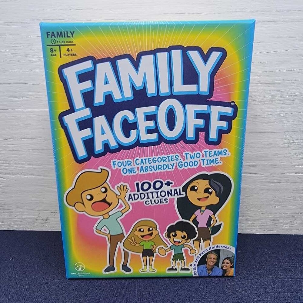 Family Faceoff Board Game Party Game 4+ Players Ages 8+ Fun Game Night